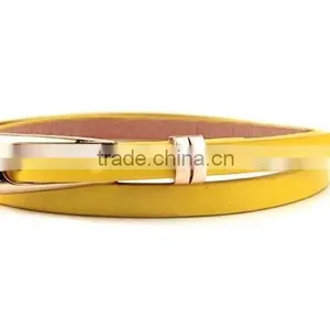 Fashion Women Lady Girl Skinny Waist Belt Thin Leather Narrow Waistband thumbnail-5