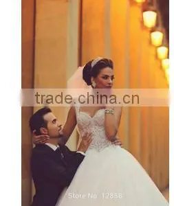 Beautiful Sweetheart Appliqued Wedding Dresses thumbnail-2