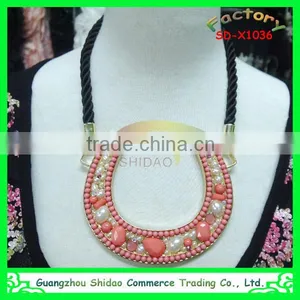 U Shape Elegant Bead Necklace Part Jewelry thumbnail-1