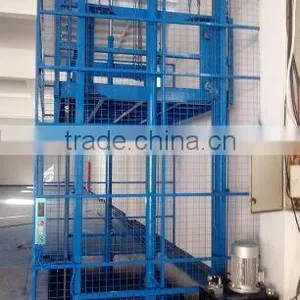 Lead Rail Hydraulic Cargo Lift/hydraulic Lift Elevator/fixed Chain Lift Platform/ Arm Lift Platform thumbnail-1