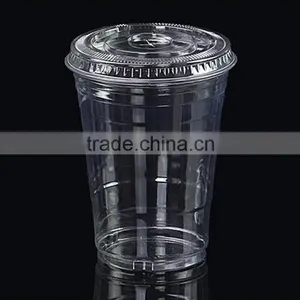 16oz Plastic Milkshake Cup With Lid thumbnail-2