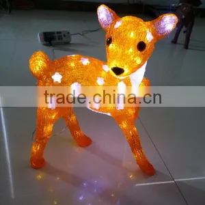 3D Acrylic Deer Motif LED Christmas Light thumbnail-1