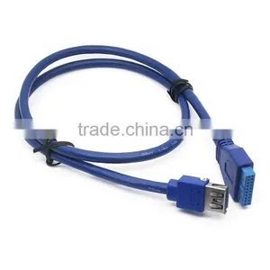 Blue Usb 3.0 to 20pin Female Cable thumbnail-1
