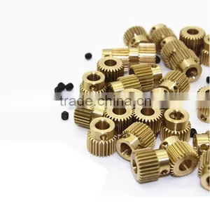 New Arrival!!! DIY 3D Printer Reprap Prusa i3 Extrusion Wheel Special Brass Wire Feed Wheel 3d Printer Extruder Driving Gear thumbnail-1