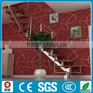 Customized Straight Wood Tread Stainless Steel Staircase Supplier--YUDI thumbnail-2