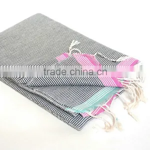 Stripe Design Customaize Cotton Fabric Soft Tunish Fouta Towels thumbnail-1