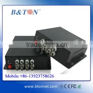 8ch 20KM 1310/1550nm Fiber Optical BNC Video Optical Transceiver thumbnail-1