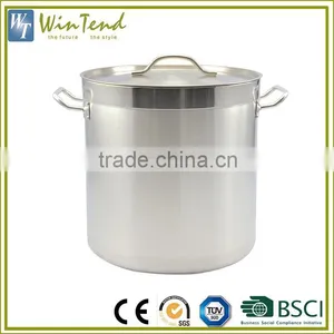Large Stainless Steel Soup Stock Pots With Composite Bottom Suitable for All Induction Hotel Restaurant Fast Food Equiment thumbnail-1