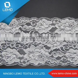 French Tricot Lace Fabric Nylon Cotton Lace Trim thumbnail-1