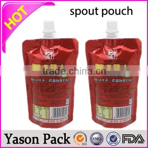 Yason Resuable Fruit Juice Spout Pouches Bear With 120deg Sterilization Process Stand up Pouch With Spout Pouch Bottom Gusseted thumbnail-3