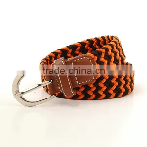 Colorful Elastic Stretch Woven/Braided Belt With Alloy Buckle/braided Elastic Stretch Belt thumbnail-1