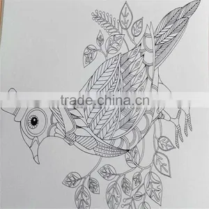 2015 Hot Sale Chinese Version Decompression Hand-painted Secret Garden Fantasy DreamColoring Book thumbnail-4
