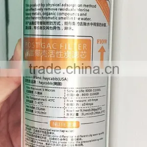China Supplier Water Purifier Replacement 10'' Quick-Connect Post Activated Carbon Filter Cartridge thumbnail-2