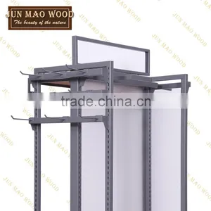 Wholesale Matte Black,Waterfall Hook Wall Mount Faceout With Panel Showcase Fixtures Display thumbnail-2