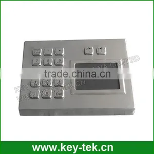 Stand Alone Metal Industrial Touchpad Pointing Device With Numeric Keypad thumbnail-2