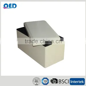 2 Seaters Soft Cover Folding Storage Bench thumbnail-3