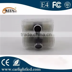 Plug&Play No Drill 12V Auto LED Logo Light Car Door Lights Laser Lamp For Cars Nissa n thumbnail-1