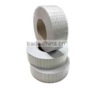 2in. x 150'ft. Prismatic Pattern Roll Conspicuity Solid White Color Reflective Safety Tape thumbnail-2