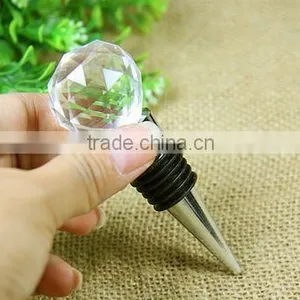 Crystal Ball Wine Stopper for Wedding Favors thumbnail-1