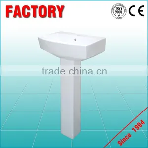 High Require Ceramic Basin Pedestal Art Basin Used Hand Wash Basin thumbnail-1