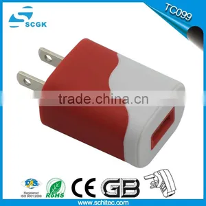 Dual Color Mold Travel Charger Good Quality Home Charger thumbnail-6
