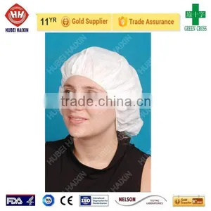 Disposable Nonwoven Spunlace Bouffant Cap thumbnail-1