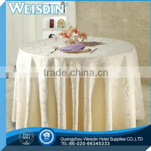 Guangzhou Wholesale Hotel Restaurant Luxury Banquet Wedding Rosette Table Cloth thumbnail-3