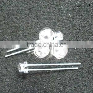 Static Pack Super Bright Water Clear 5mm White Strawhat LEDs With Flange thumbnail-6