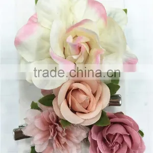 2016 New Design Fabric Flower Hair Clip Set thumbnail-6