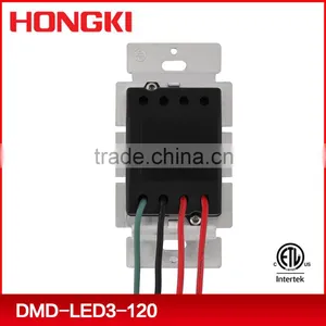 ETL, CETL 120V Single Pole Three Way Decorator 700W Light Incandescent CFL LED Dimmer Switch thumbnail-3