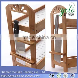Wholesale Restaurant Kitchenware Wooden Spice Rack Bamboo Spice Rack thumbnail-5