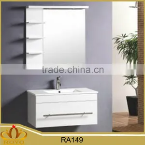 Modern Elegant Mirrored Wall Mounted PVC Bathroom Cabinet RA149 Supplier's Choice thumbnail-1