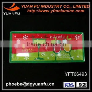 Rectangle Melamine Christmas Trays thumbnail-1