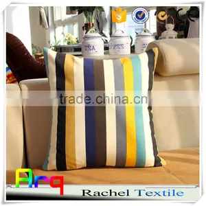 Simple Mediterranean Multi Color Stripe Printed Polyester Cotton Fabric for Table Cloth Sofa Cushion Cover Using thumbnail-1