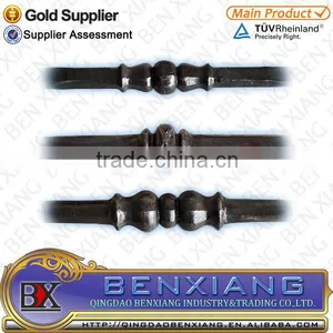 Main Gate Design Decorative Parts Wrought Iron Forged Bar Fence Railing Parts thumbnail-1