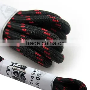 Black & Red Round Cord Shoe Laces thumbnail-1