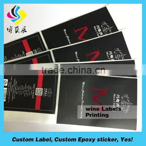 Self Adhesive Wine Label Maker,Drink Bottle Labe Printing,Wine Bottle Sticky Label,Packaging Waterproof Private Label Printed thumbnail-1