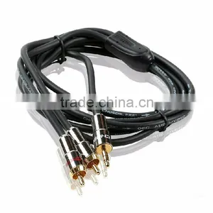 Choseal Q565A Gold Plated 3.5mm Male Stereo Plug to 2 RCA Audio Cable thumbnail-2