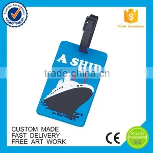 Factory Price 3D Custom Soft Pvc Luggage Tag thumbnail-6