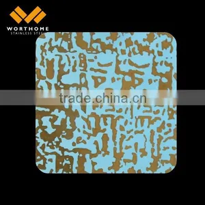 201 304 Cold Rolled No.4 HL Gold Mirror Stainless Steel Decorative Sheet thumbnail-4