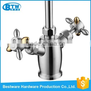 Factory OEM&ODM Commercial Pre-rinse Long Neck Brushed Treatment 304 Stainless Steel Health Water Faucet thumbnail-3