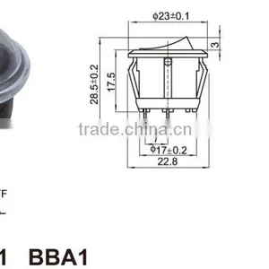Electrical T85 Miniature Rocker Switch,6A 250V 10A 125V COPPER PINS Rocker Switch thumbnail-3