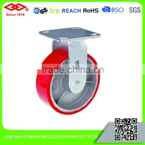 100mm-200mm Heavy Duty Roller Bearing Casters With Cast Iron Center thumbnail-2