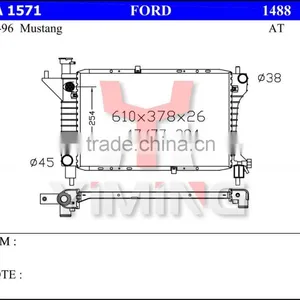 Auto Radiator for Fordd Mustang 94-96 AT 26mm thumbnail-1