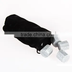 Stainless Steel Ice Cube Whisky Stone Chilling Stone With Logo for Gift Set thumbnail-1
