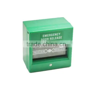 Green Color Double Pole 12VDC Alarm System Conventional Manual Alarm Button thumbnail-1