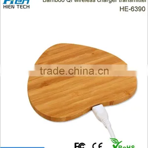 Qi Universal Natural Wood Desktop Table Wireless Charger for Smart Phones thumbnail-3