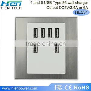USB Wall Socket 6 USB Charging Ports thumbnail-1