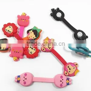 Cute Cartoon Decorative Soft Pvc Earphone/headphones Cable Tie Organizer thumbnail-3