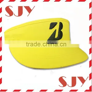 3d Puff Embroidery Mens Wide Brim Golf Sports Visor Cap thumbnail-1